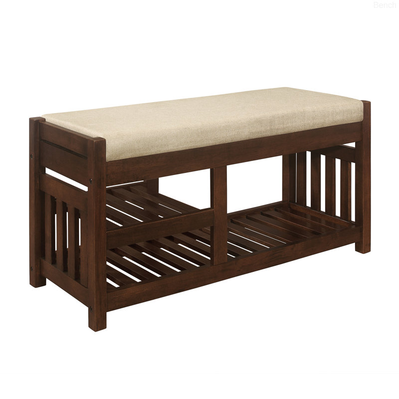 Isabeth Fabric Upholstered Storage Bench