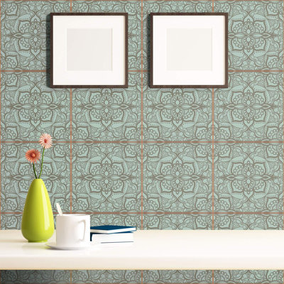 Peel & Stick Damask Tile