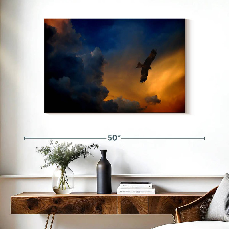 Brampt Twilight Flying Eagle, 26" H x 39" W