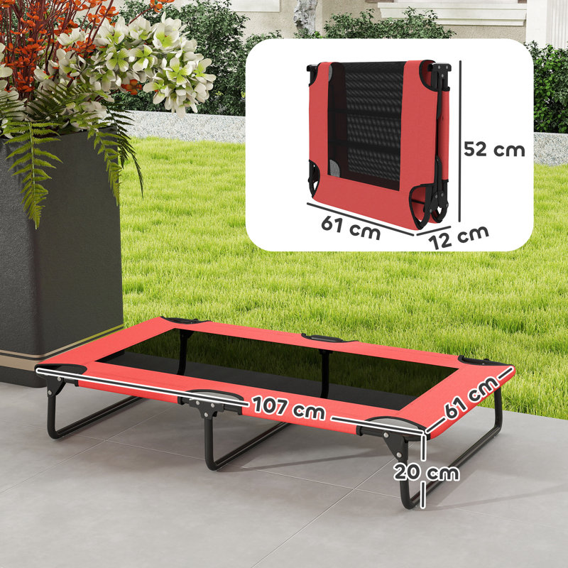 Polyester Pet Bed, Red