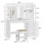 Freman Vanity Table Set, Makeup Vanity Desk with Lights and Mirror, Dressing Table-1999679359