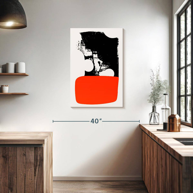 Avery Abstracta Orange, 36" H x 24" W
