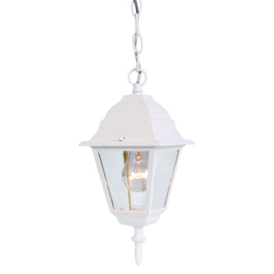 Luminaire suspendu d'extérieur en verre biseauté