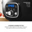 Sur La Table SLT16010BLK Core 3.5 Litre Digital Slow Cooker for Stews and Casseroles, Digital LED Screen, 3 Temperature Functions, Removable Aluminium Pot, Energy Saving, 200W, Black-129480785