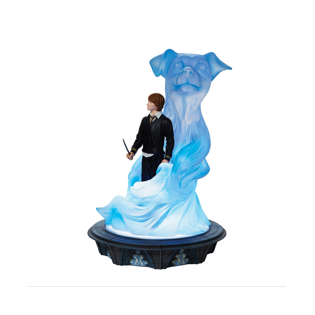 The Wizarding World of Harry Potter Ron Weasly with Patronus Light Up Figurine 11.5 Inch enesco