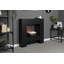 Cubist Adam 90.5 cm W Black Electric Fireplace with 6824 BTU