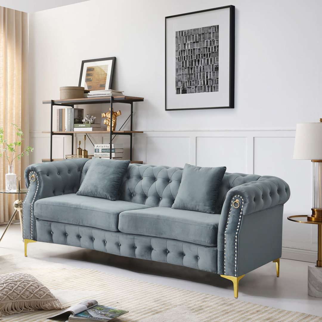 Frotten 83.5'' Upholstered Sofa House of Hampton® Upholstery