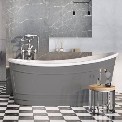 1675mm x 167.5mm Soaking Acrylic Bathtub