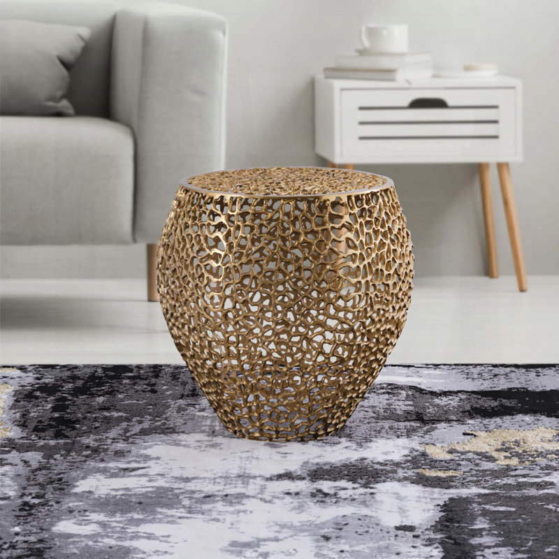 Table de bout en aluminium moderne - finitions multiples
