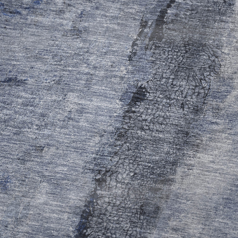 Addison Machine Washable Sherpa Throw Blanket, Denim Abstract 2