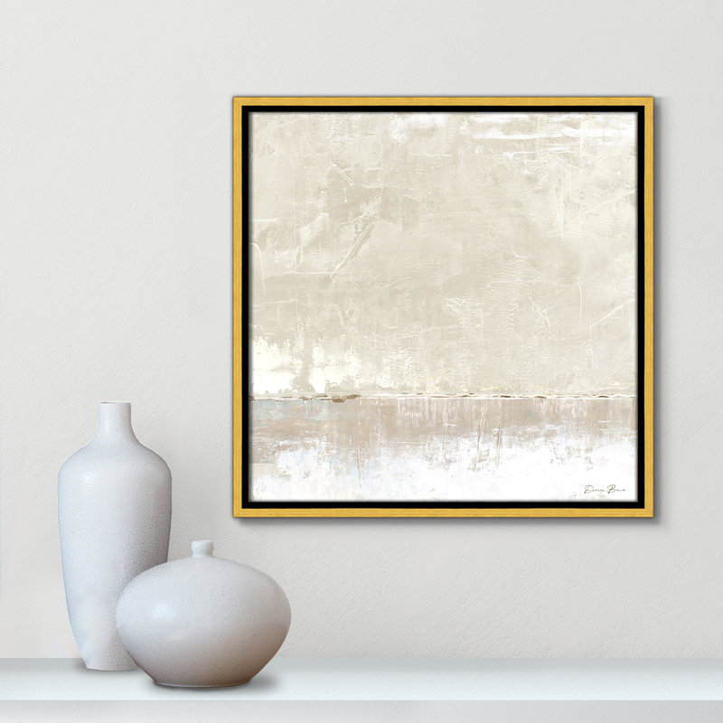 Delevan Better Days - reproduction de cadre flottant sur toile, H 17,5 po x l 17,5 po, Doré