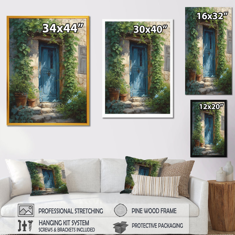 Impression sur toile "Richard's" par Richarda, H 32 po x l 24 po x P 1 po, Cadre flottant noir