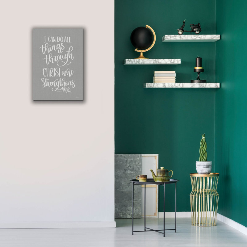 'I Can Do All Things' by Imperfect Dust, Giclee Canvas Wall Art, 26" H x 18" W x 0.75" D