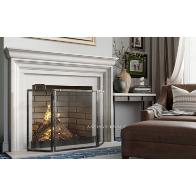 Hand Carved Cast Stone Fireplace Mantel