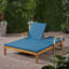 Chaise longue double avec côtés entièrement réglables