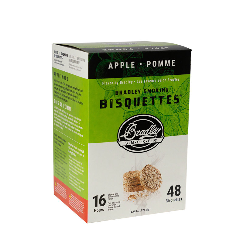 Bradley Smoker Bisquette, Apple, 48 pack