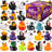 24 Pcs Halloween Ducks Bath Toys