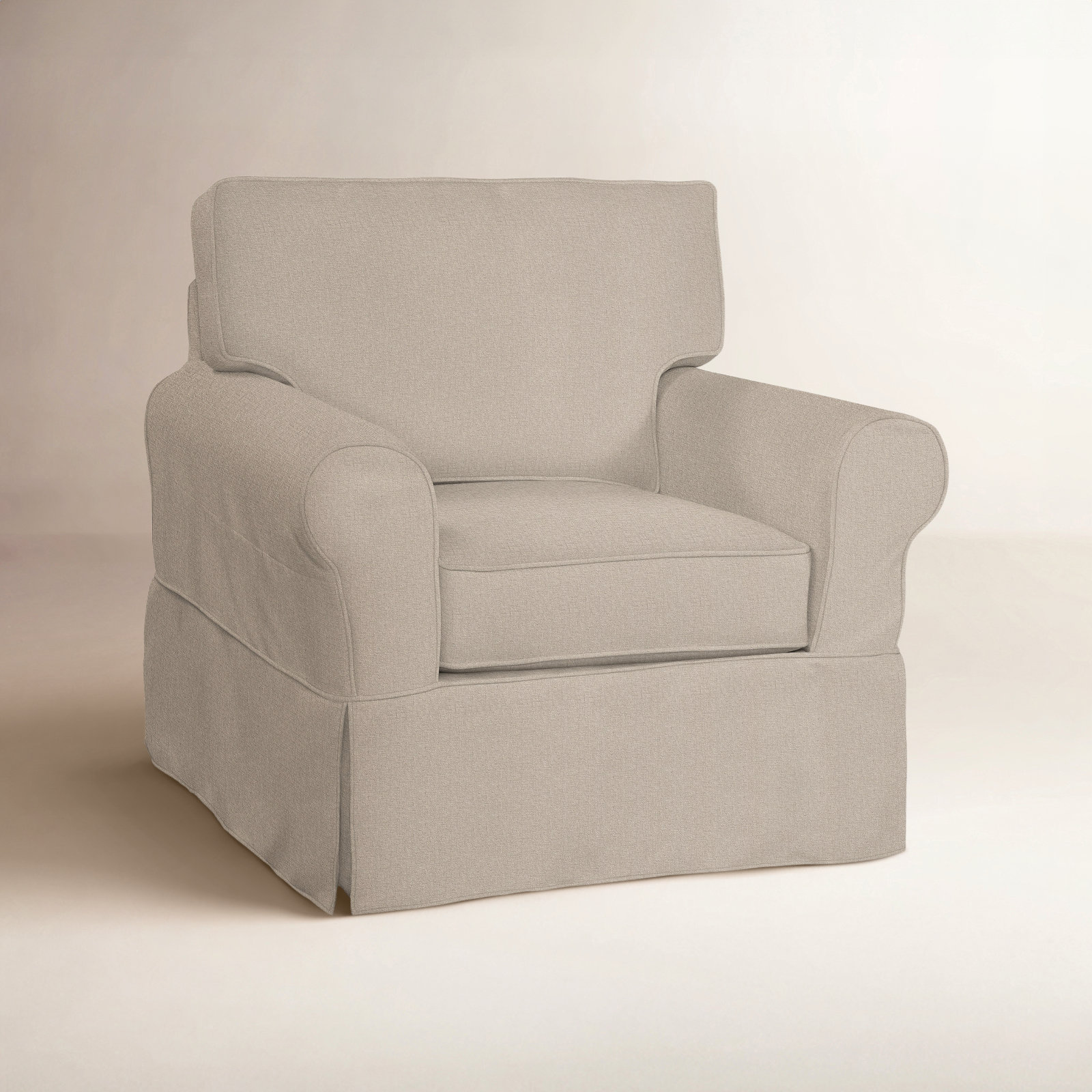 Bedford Upholstered Accent Chair, Eggshell Crypton Performance; 0884-93