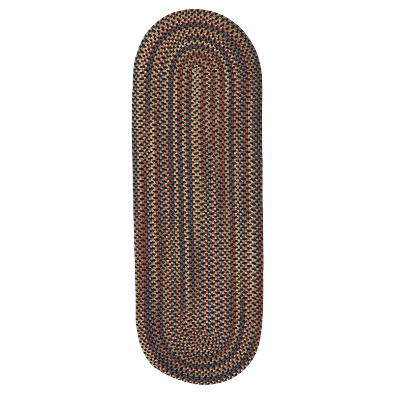 Tapis réversible Kipton - brun foncé, Ovale 2 pi x 8 pi