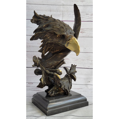 Figurine Abony Eagle Bust Talon and Feather