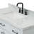 Tidworth 48'' Solid Wood Single Bathroom Vanity with 1.5'' Carrara Marble Top Sink-1092024141-1125735234