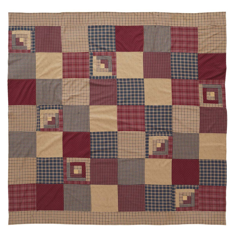 Mccoppin Cotton Blend Patchwork Shower Curtain