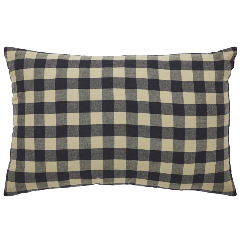 Patriotic Red Cotton American Flag Throw Pillow 14x22