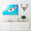 Green Turtle Painting - Wrapped Canvas-56659930