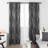 Spurgh Sliver Wave Foil Print Blackout Thermal Grommet Curtain Panels (Set of 2)-792607165-792607162