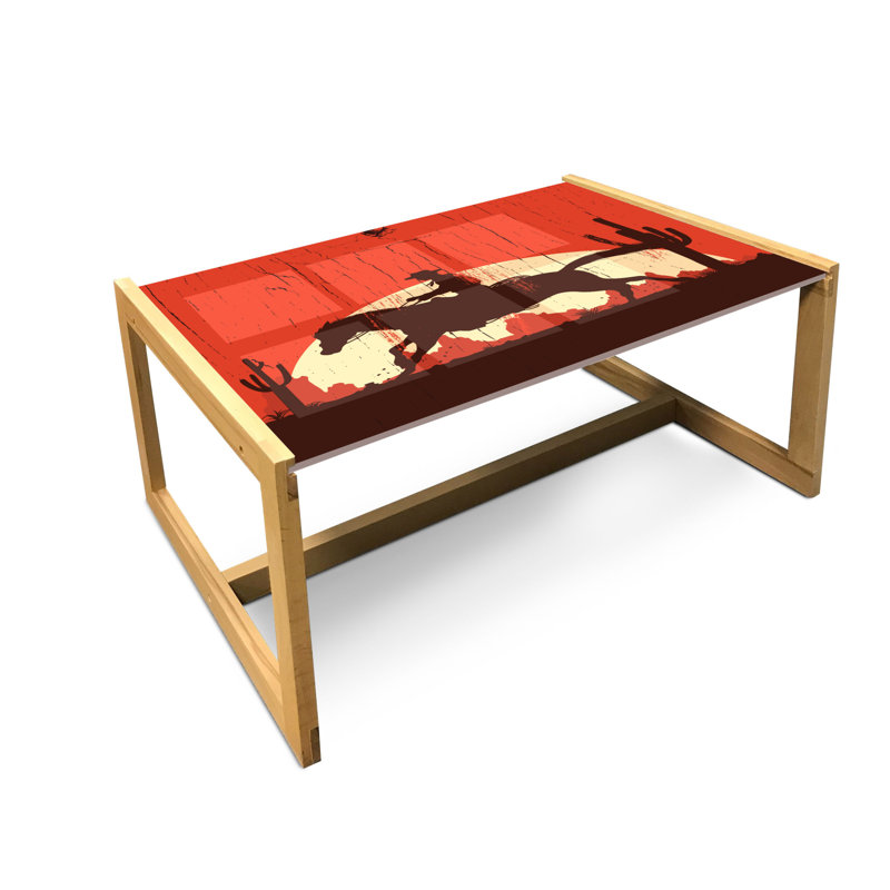 Jaden-James Trestle Coffee Table, 40cm H x 91cm W x 62cm D