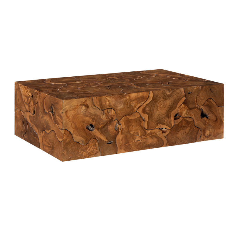 Chunk Teak Slice Coffee Table