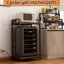 Mini-réfrigérateur vintage à 4 niveaux avec rangement réglable et design multifonctionnel pour la cuisine, le bureau ou le salon.