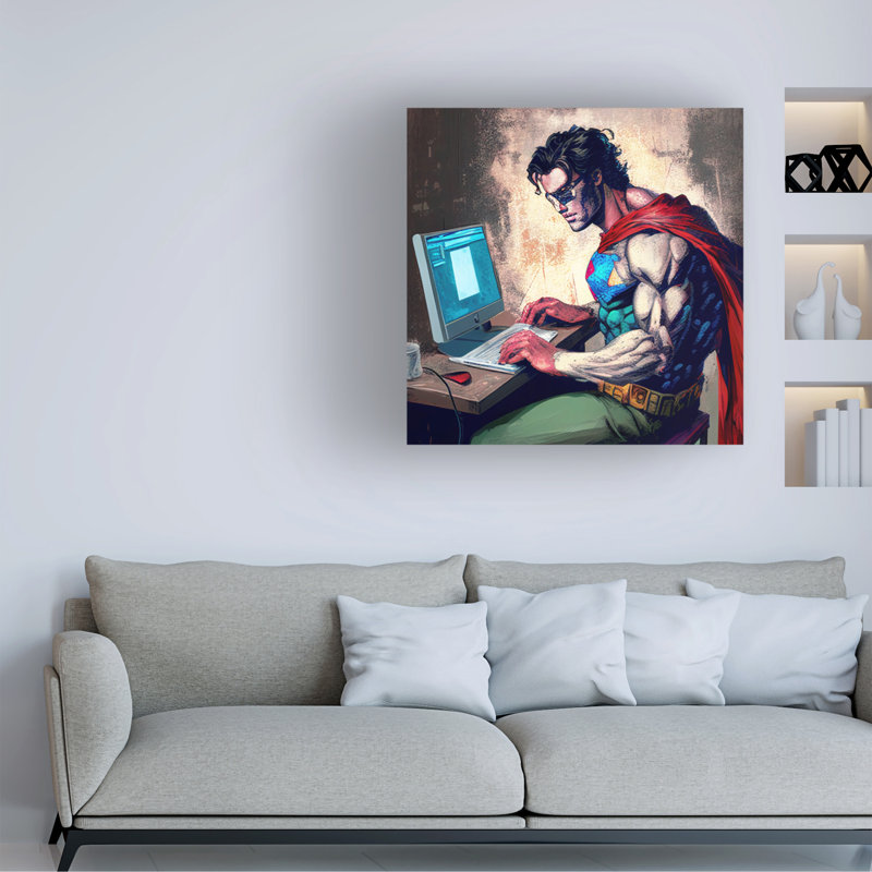 Sasha Tech Hero Canvas Art, 14'' H x 14'' W