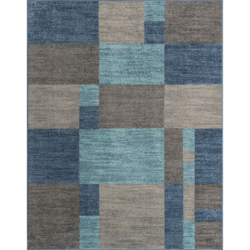 Eginhard Geometric Indoor Rug, Rectangle 7'10" x 10'