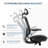 Hopeworth Ergonomic Mesh Office Chair with Adjustable Arms & Swivel Base