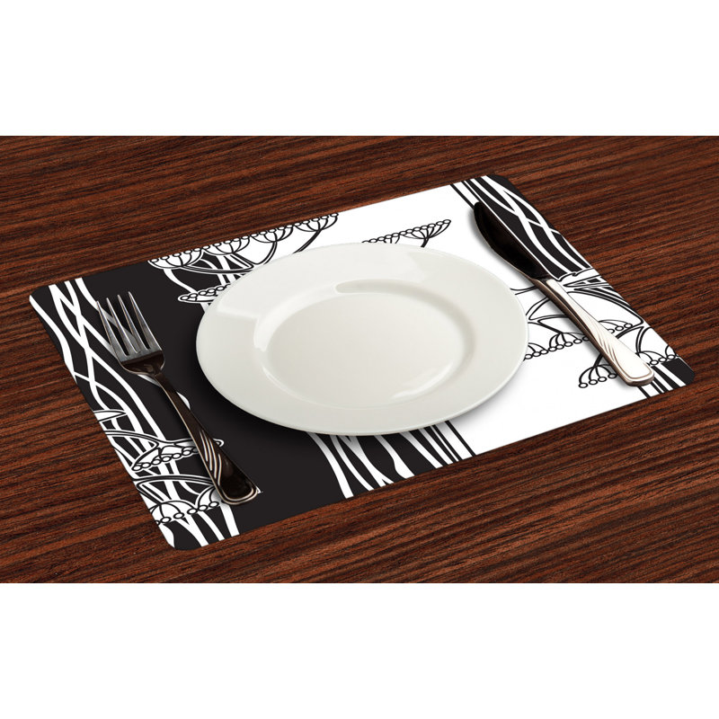 Polyester Abstract Rectangle Placemat