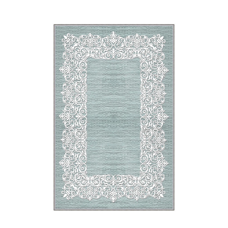 Stylish Hall Carpet (3.3 x 6.6 ft), 100% Polyester, 0.3 in Pile Height | Antibacterial, Non-Slip PVC Felt Dot Underside | Machine Washable, 3D Digital Print, Durable & Easy to Clean | Perfect for Entryway & Living Areas