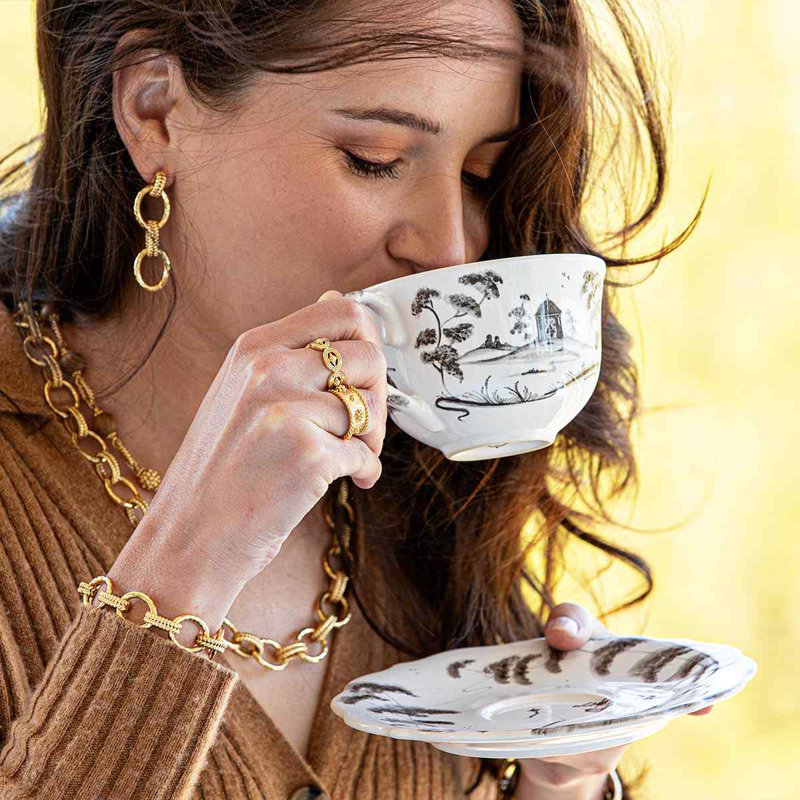 Country Estate Teacup, Flint Gray
