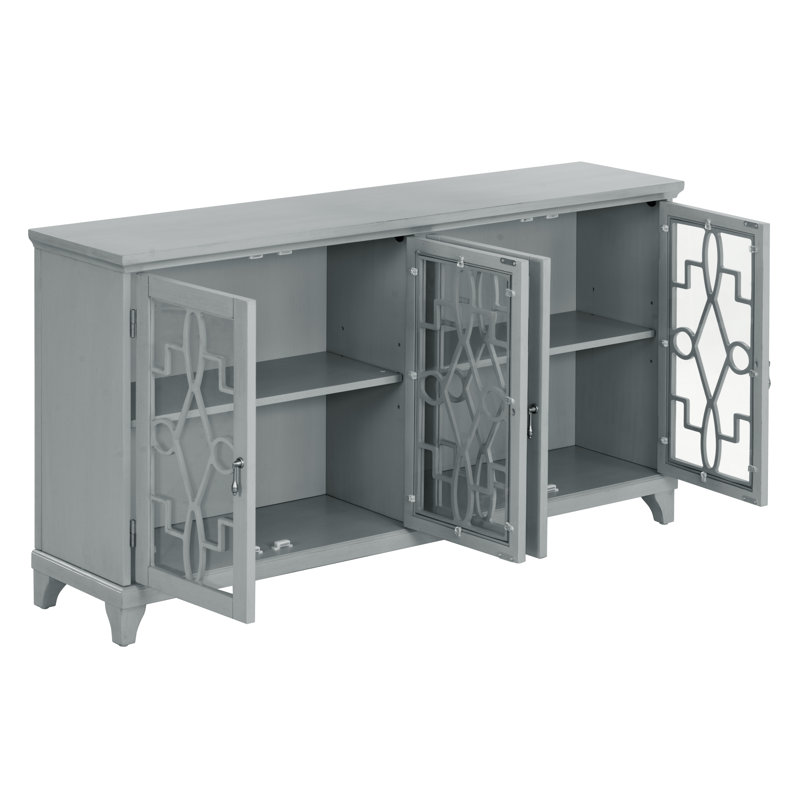 Armoire à quatre portes Rick, Grey
