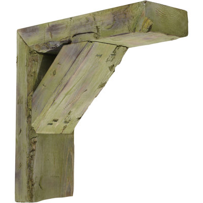 Support de style campagne rétro l 3 1/2 po x P 8 po x H 12 po, collection Barnwood Decor, vert restauration