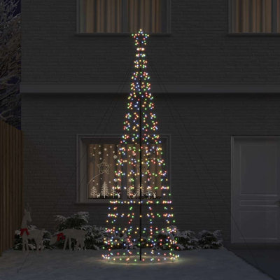  LED Christmas Tree with Ground Spikes 400 cm Iron