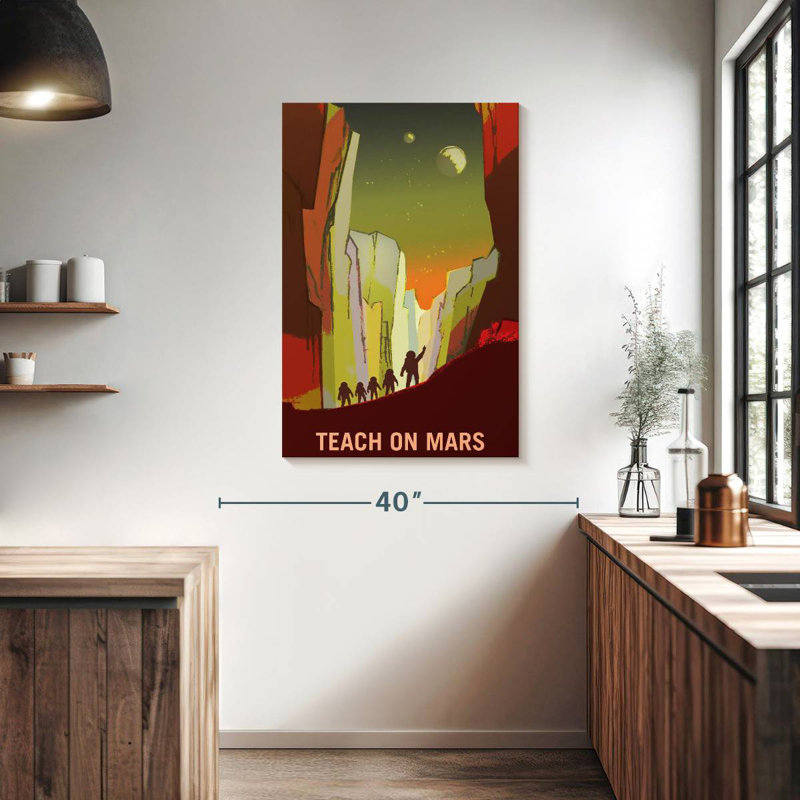 Oberle Mars Explorers Wanted Poster III, 39" H x 26" W
