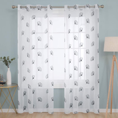 Maher Semi Sheer Curtain Pair