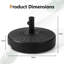 Hammonton 2.2kg Plastic Free Standing Umbrella Base