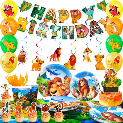 The Lion King Birthday Decorations, 117 Pcs The Lion King Birthday Party Decorations