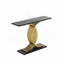 Console de table d'appoint avec pieds en métal entrelacés dorés, mobilier d'entrée haut de gamme luxueux pour les maisons modernes