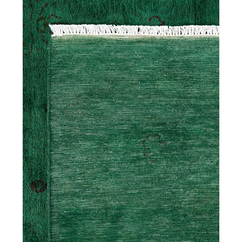 Overdyed One-of-a-Kind 6' 3" X 8' 9" Hand Knotted Area Rug