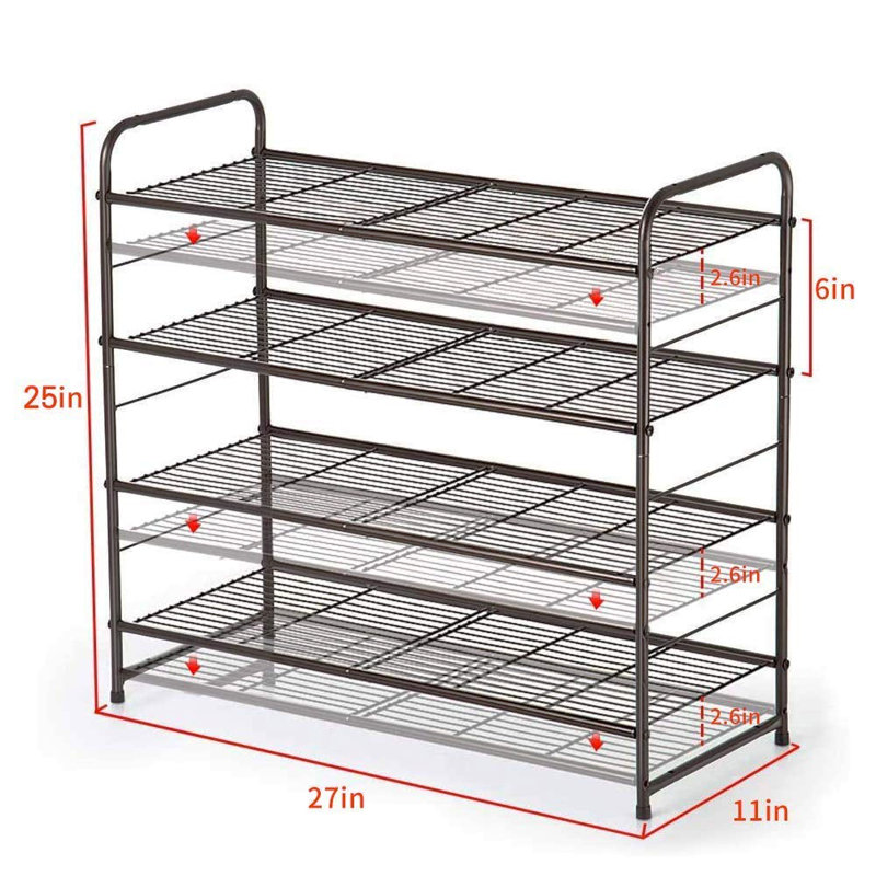 12 Pair Shoe Rack