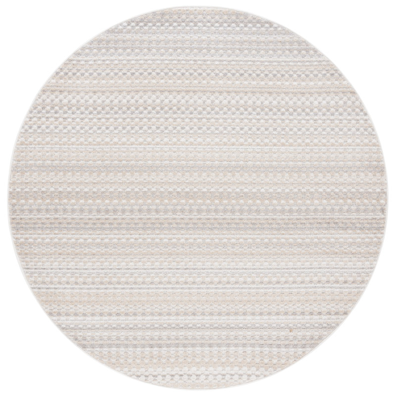 Tapis abstrait Keydren Performance, Rond 6 pi 7 po