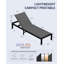 Chaise longue en aluminium pour l'extérieur avec roulettes, fauteuil inclinable réglable à 5 positions et fauteuil de bronzage complet pour terrasse, plage, piscine-1761018277